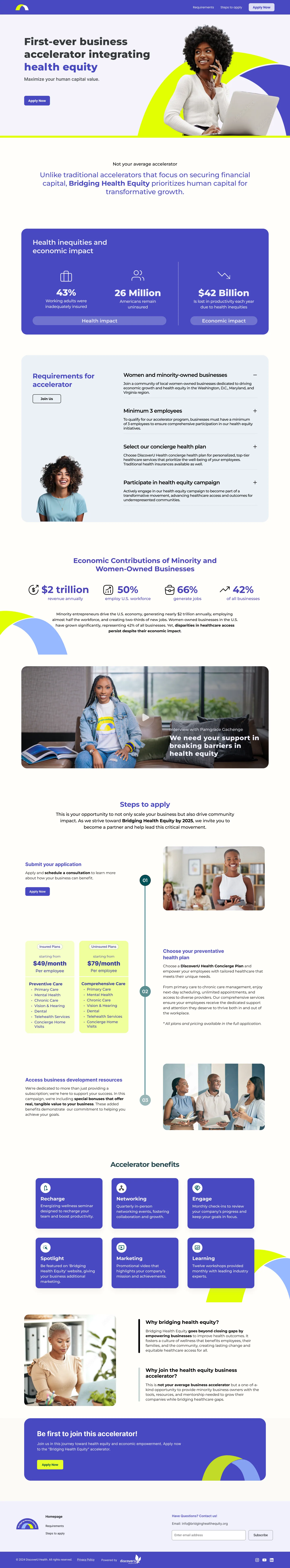 Bridging Health Equity — Test Setup