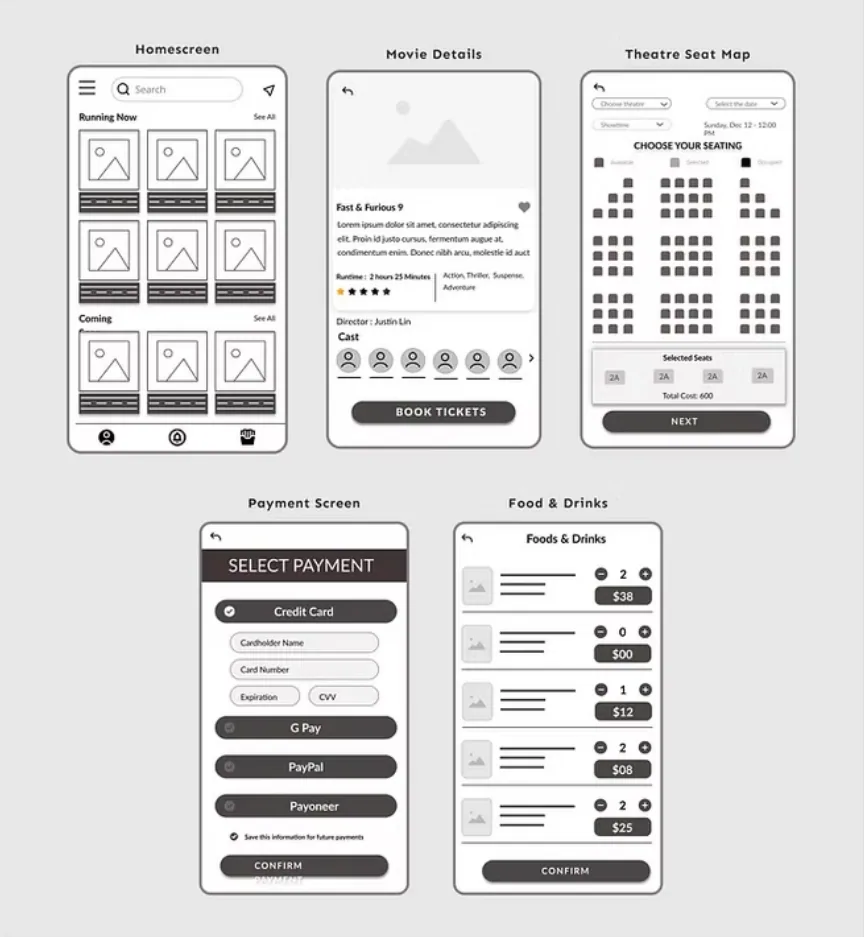 Cinematica — Design Process (2 of 3)