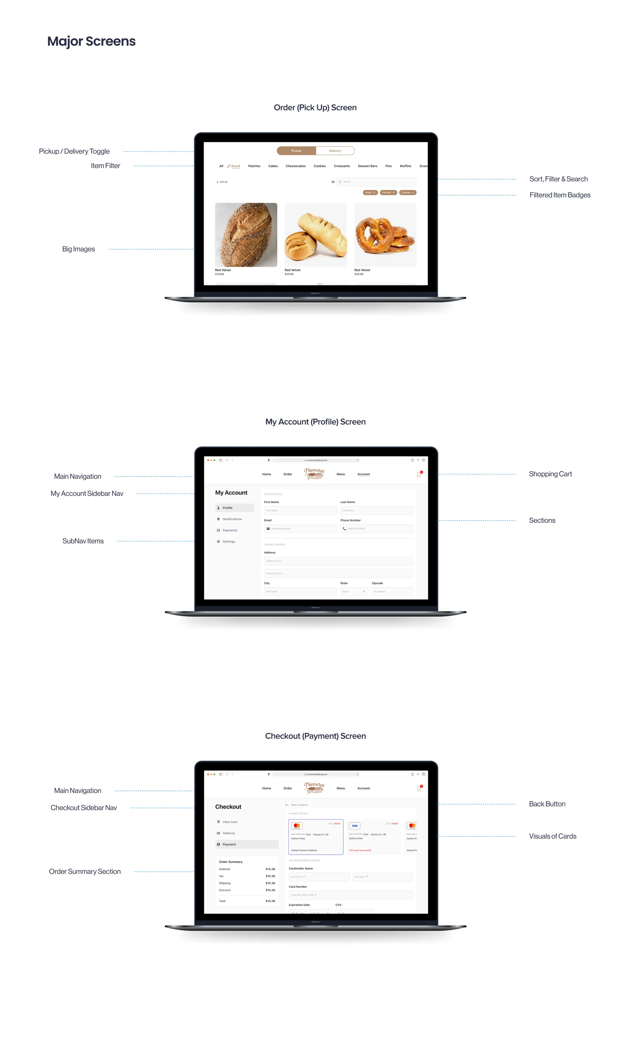 Nantucket Bakery Website & App — Website