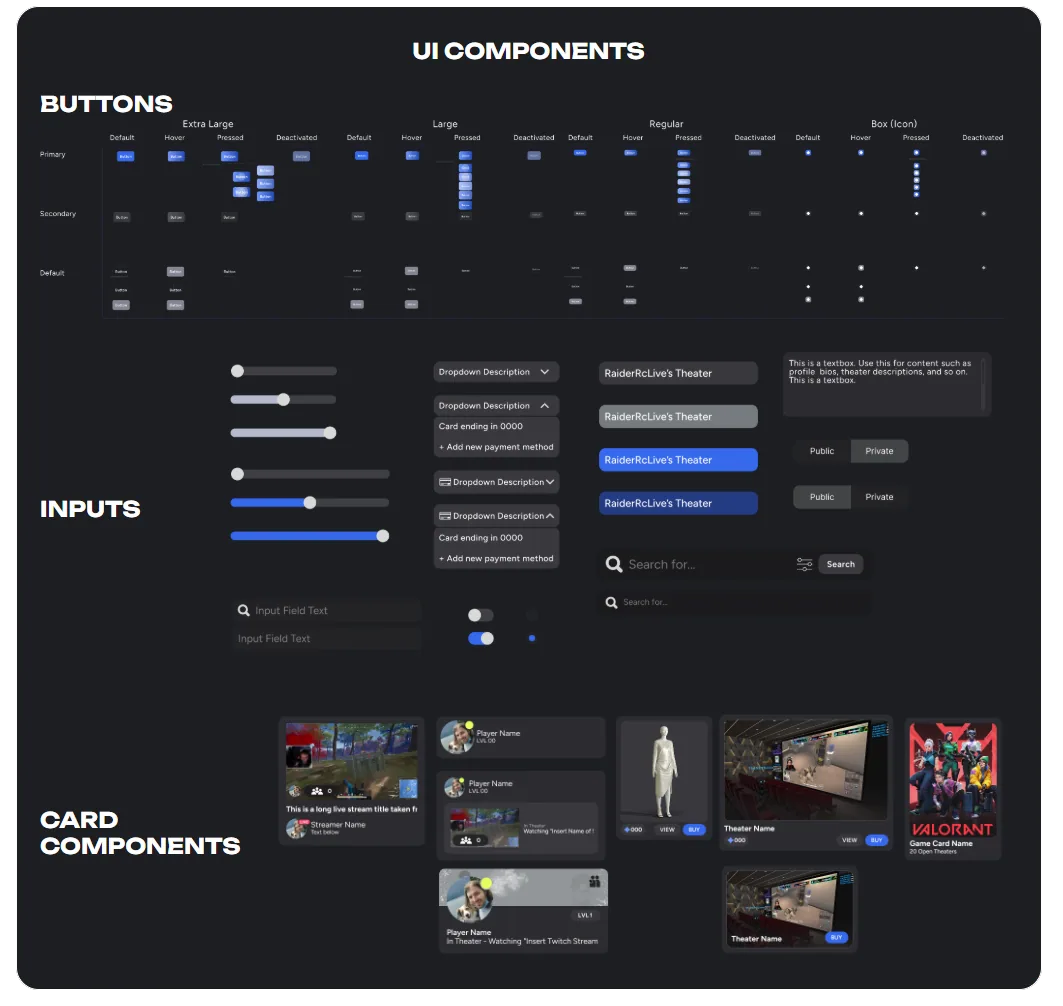 The Net VR — Design System (4 of 4)